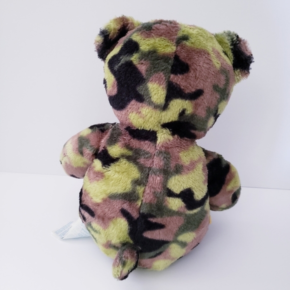 Build A Bear CAMO Teddy Bear Camouflage Bear 17" Army Military Hunting Plush - Picture 2 of 5